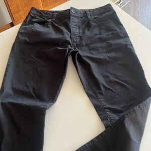 James Perse men’s 5 pocket jeans cotton black size 34. NEW NO TAGS inseam 32”